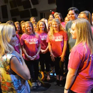 Kristin Chenoweth working with the 2015 Boot Camp kids!