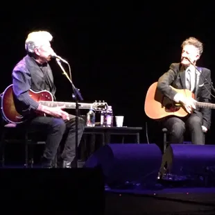 Kyle Lovett and Joe Ely in concert.