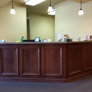 Front desk area nice building. Clean and new facility.
