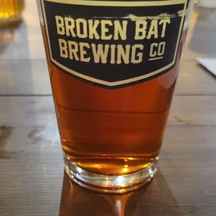 a glass of beer