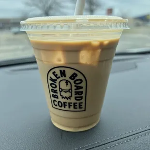 a cup of iced coffee
