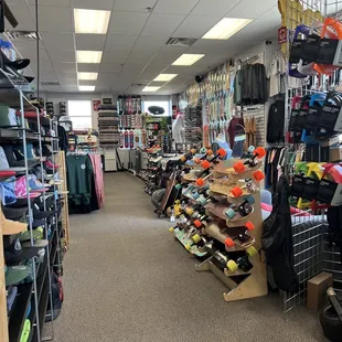 a store filled with shoes