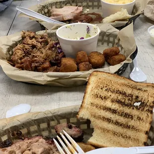 Tried a little of everything and couldn't pick a favorite. Never dreamed I'd be craving coleslaw but this place makes it right!