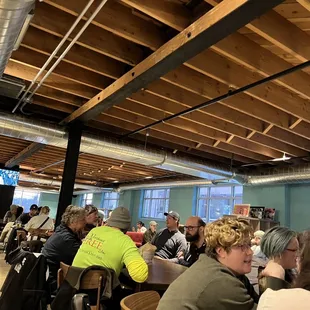 people sitting at tables