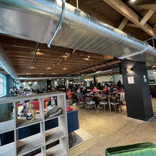 the inside of the building