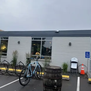 outside