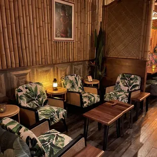Interior seating area