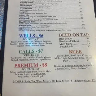 Drinks and Food