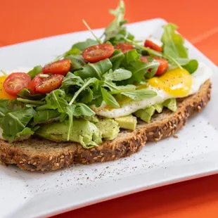 Avocado toast with egg