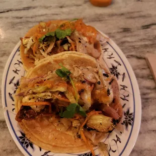 fried chicken tacos