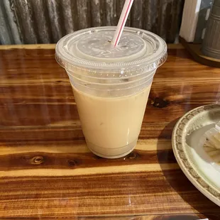 Iced coffee with homemade syrups