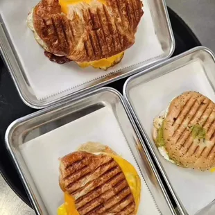 Breakfast sandwiches