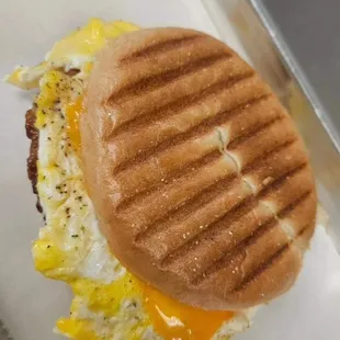 Sausage, egg &amp; cheese bagel