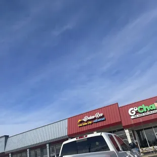 outside