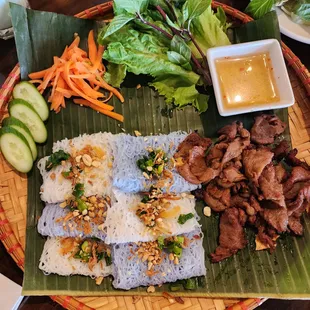 Bun Thit Nuong ( Rice Noodles with grilled pork and veggies)