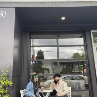front outdoor seating. cute afff