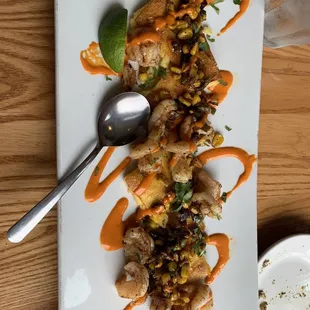 Shrimp and polenta - creative and wonderful!