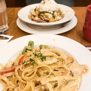 a plate of pasta