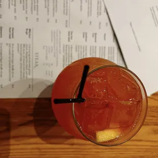 a glass of iced tea