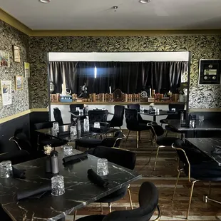 upstairs dining area