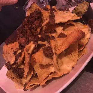 Beeed nachos to share
