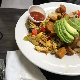 Spicy Vegan Breakfast Bowl