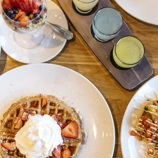 food, waffles