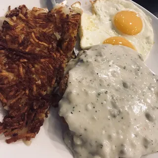Chicken Fried Steak & Eggs