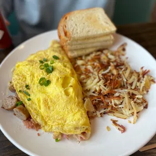Meat lover omelet
