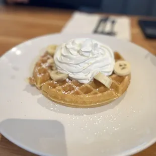waffles, food