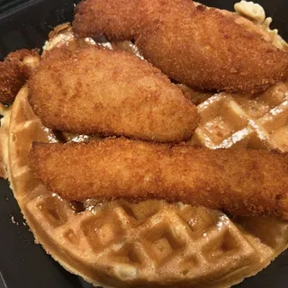 Chicken & Waffle Benedict