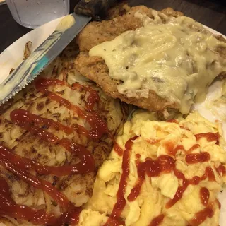 Chicken Fried Steak & Eggs