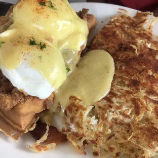 Chicken & Waffle Benedict