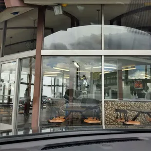 Outside view of seating