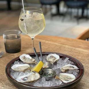 G&amp;T $16, Market Oysters $24