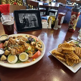 Cobb chicken salad and chicken tenders