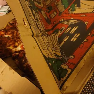 Burned Garbage Dumpster Cheese Pizza