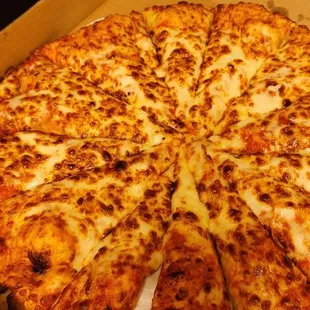 Perfect Cheese pizza....this is It! Replaced the burned one &amp; 1 free next visit.