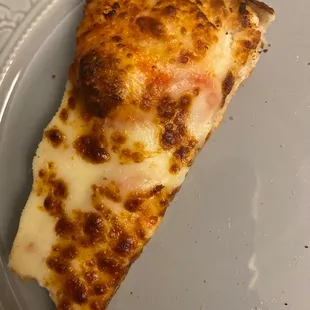 a slice of cheese pizza