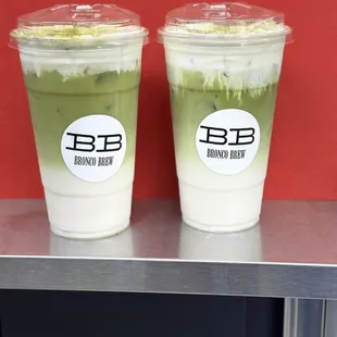 Large Matcha Latte with Sweet Cream Cold Foam