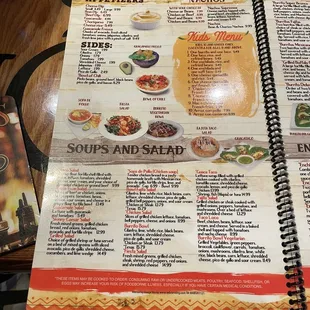 ramen and noodles, menu