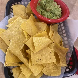 Guacamole and chips