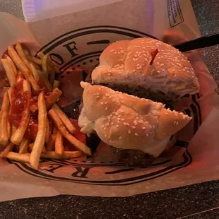 Burger &amp; fries...any questions?