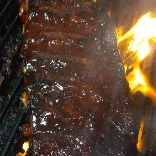 ribs, food, bbq ribs