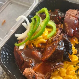 "Mac Daddy" mac, and brisket