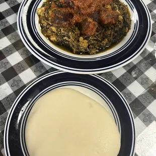 Egusi and fufu