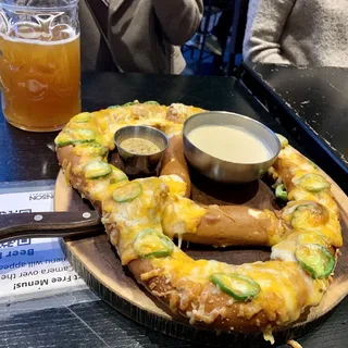 Jalapeno Cheddar Jack Pretzel.