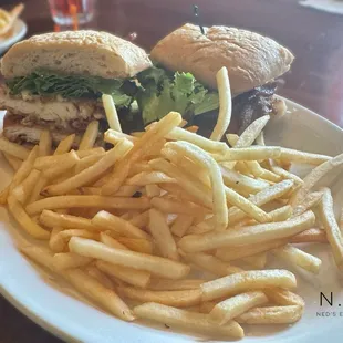 The Chicken/Bacon/Swiss with French Fries