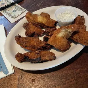 Deep-Fried Portabella Mushroom Slices