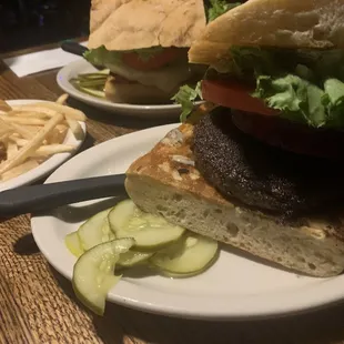 The Bronx burger in front and  The Stupid Sandwich in the back, yes that's what's it called
